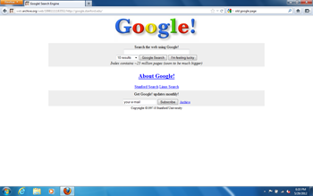 google first page